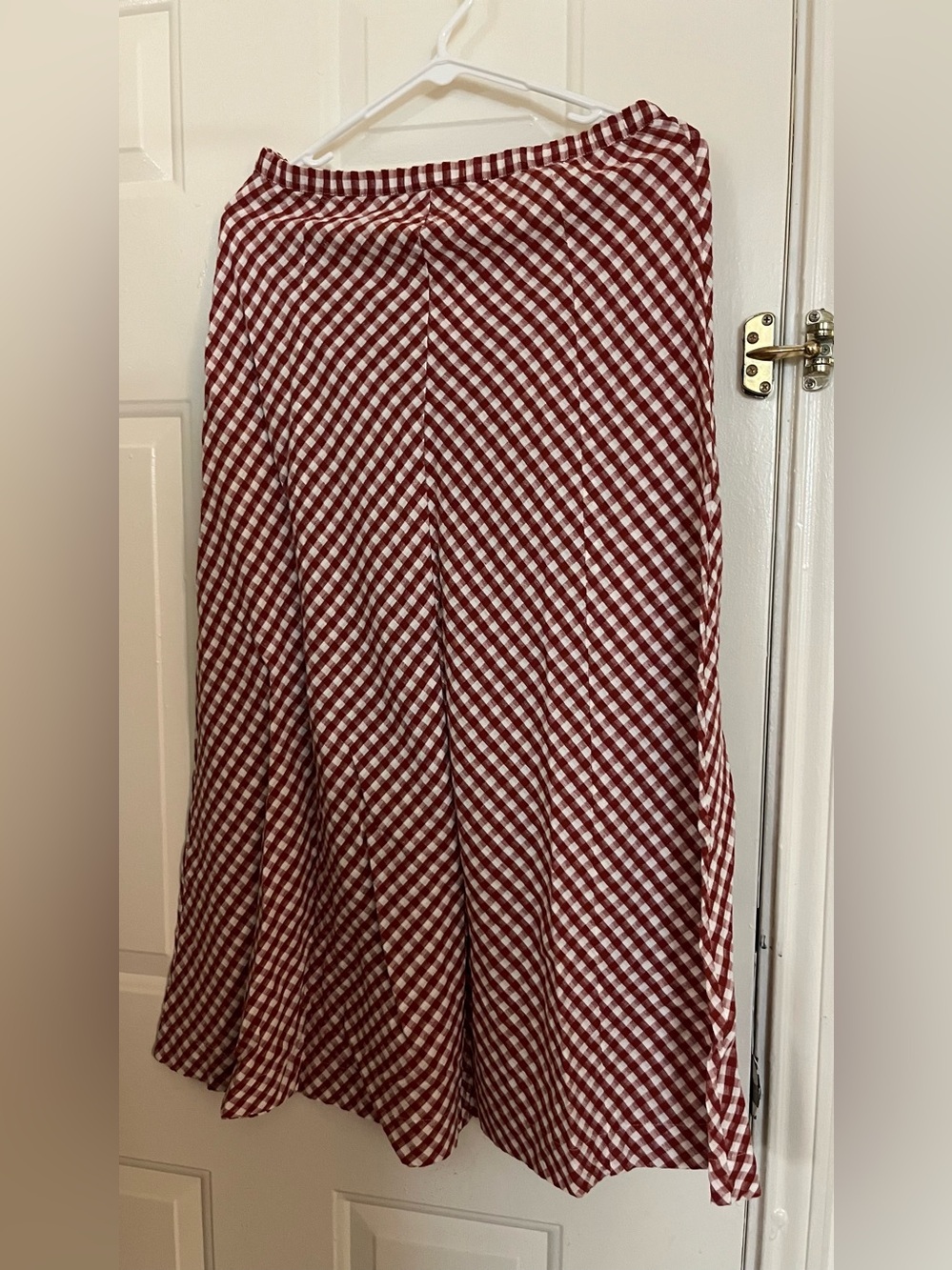 AE Linen-Blend Midi Skirt